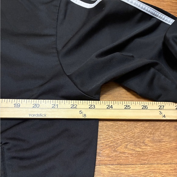 Men’s Adidas Black Jacket with White Accents Size Medium - Picture 8 of 16